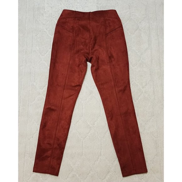 Marc New York brick red faux suede ankle pants S - Picture 3 of 5